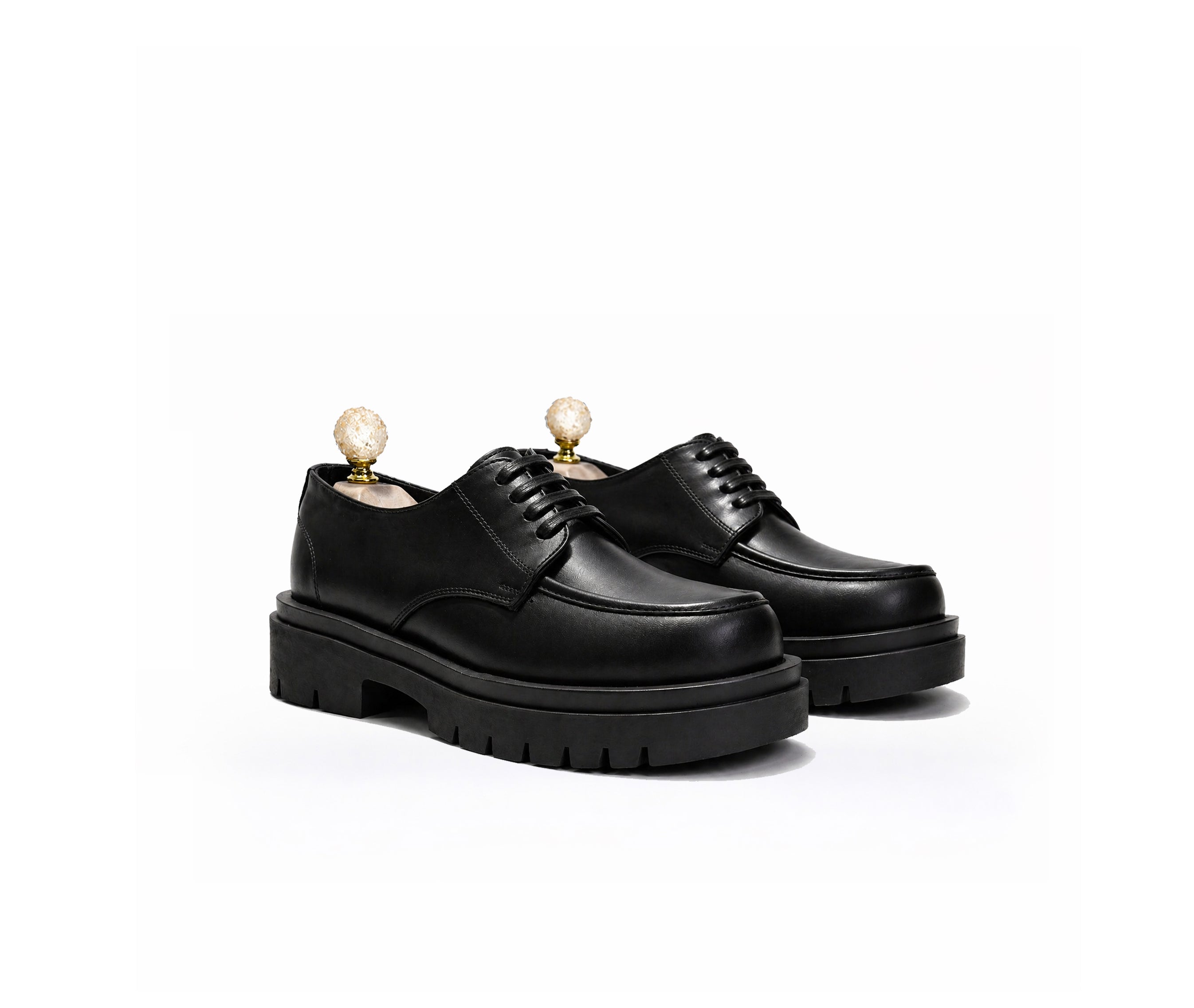 Saad Titan Chunky statement Derby in leather — additional product view by SAAD Shoemaker