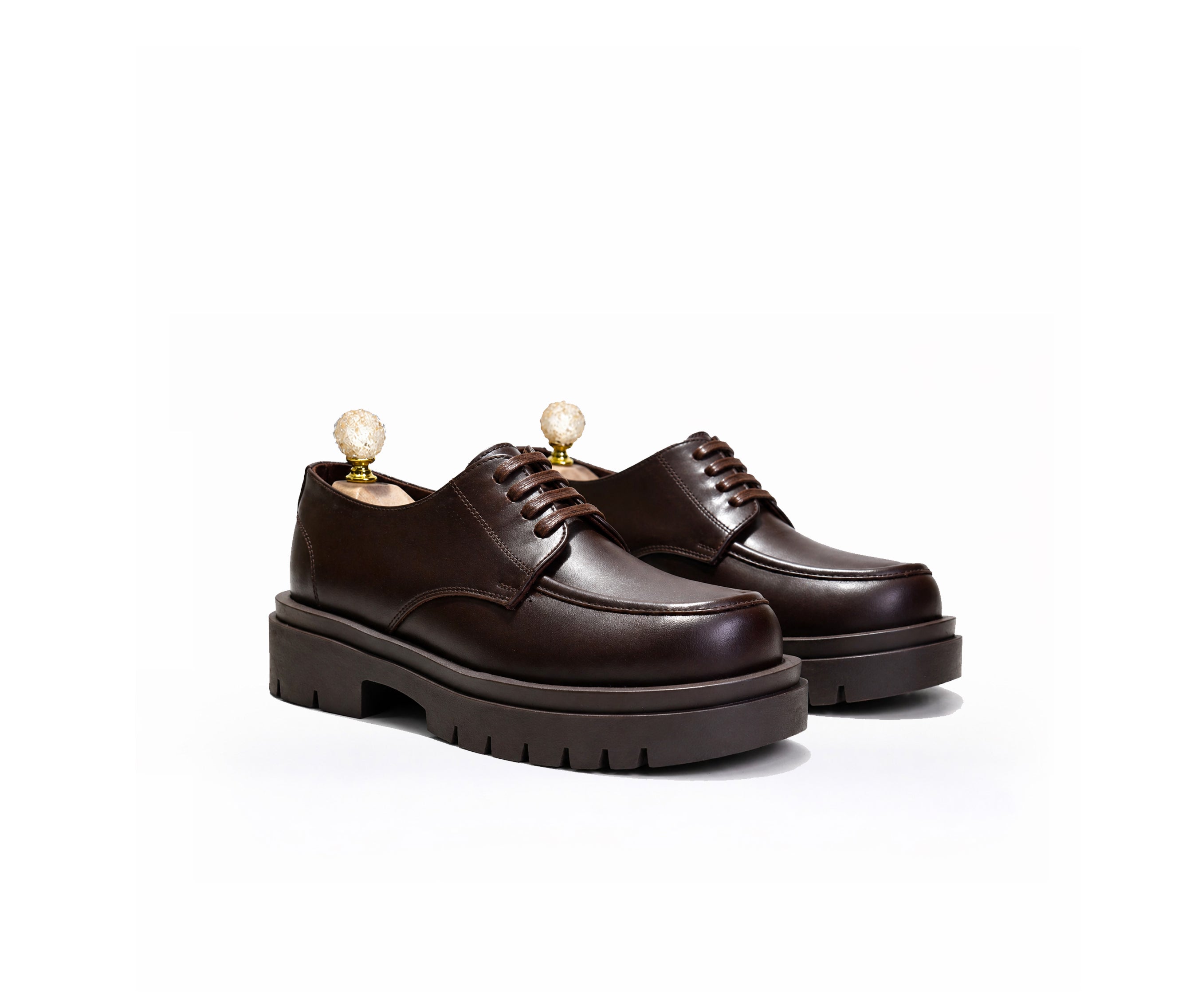Saad Titan Chunky statement Derby in leather — additional product view by SAAD Shoemaker
