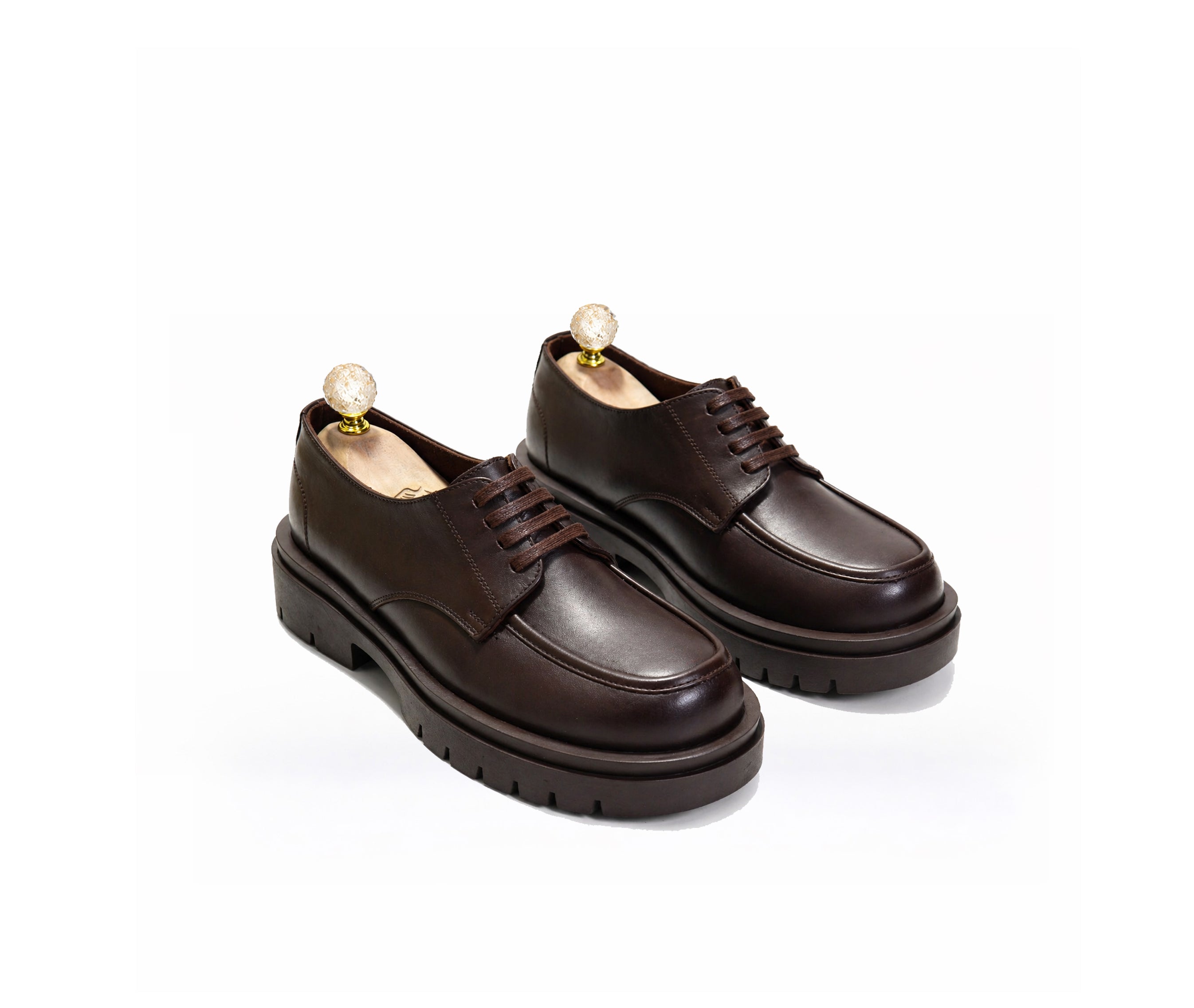 Saad Titan Chunky statement Derby in leather — additional product view by SAAD Shoemaker