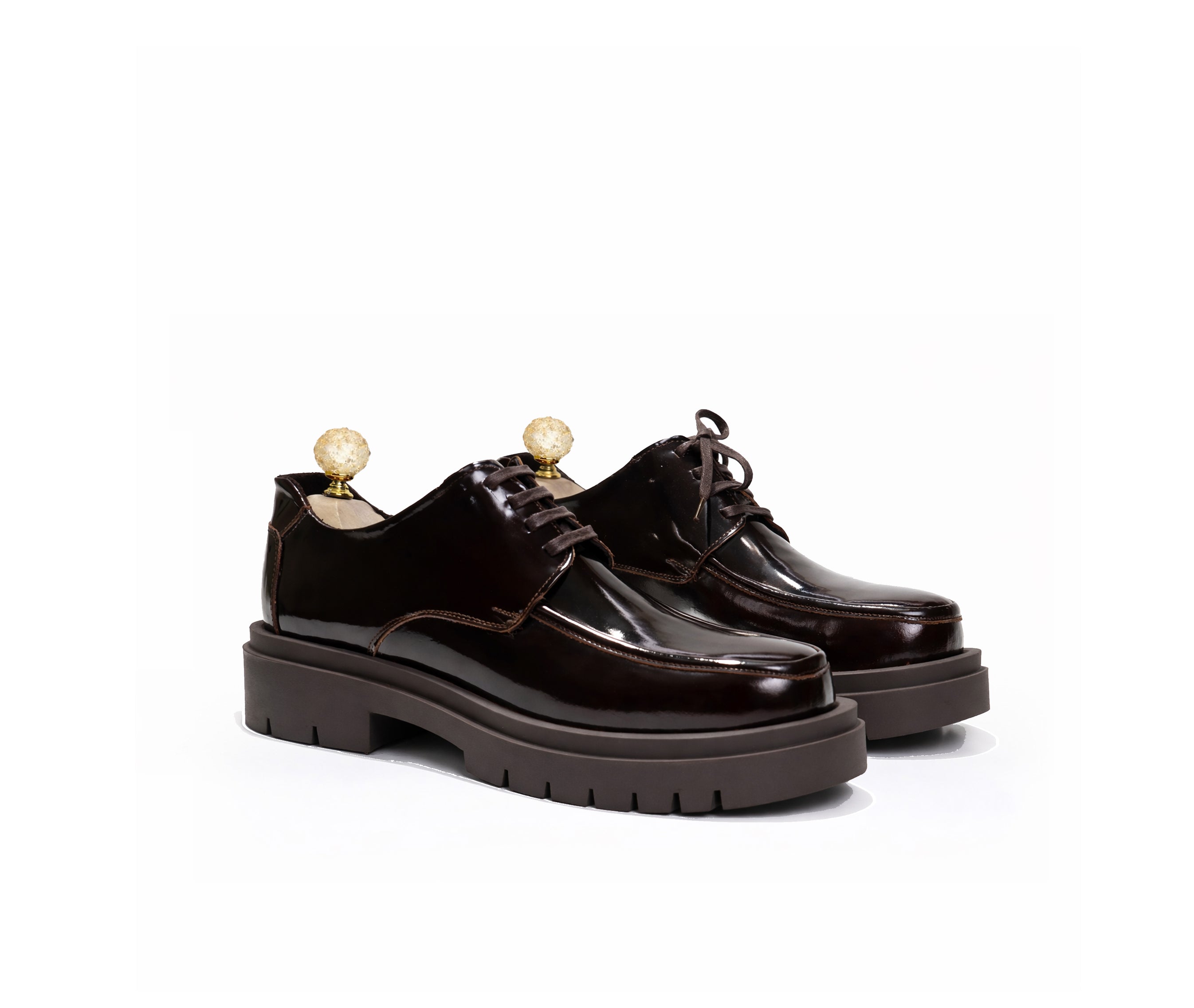 Saad Prime Chunky premium Derby in leather — additional product view by SAAD Shoemaker